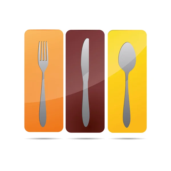 3D abstraction plaque livre de cuisine restaurant couverts vin entreprise logo conception icône signe — Image vectorielle