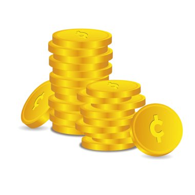 Bank credit coin capital credits gold money tal € vector rewarding sweetheart symbol credit clipart