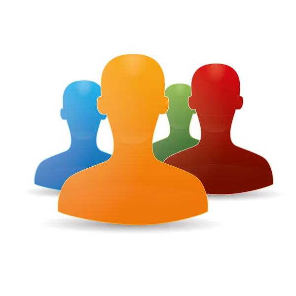 Obrázek chat sítě sociální sada Společenství týmové společné chat forum služby marketing partnera — Stockový vektor