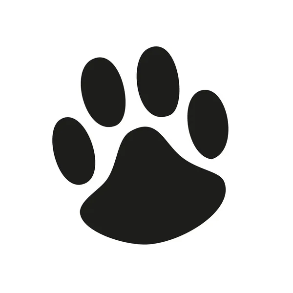 Animal Paw pet wolf paw paw vector bear footprint animal paw cat paw fingerprint impression — Stock Vector