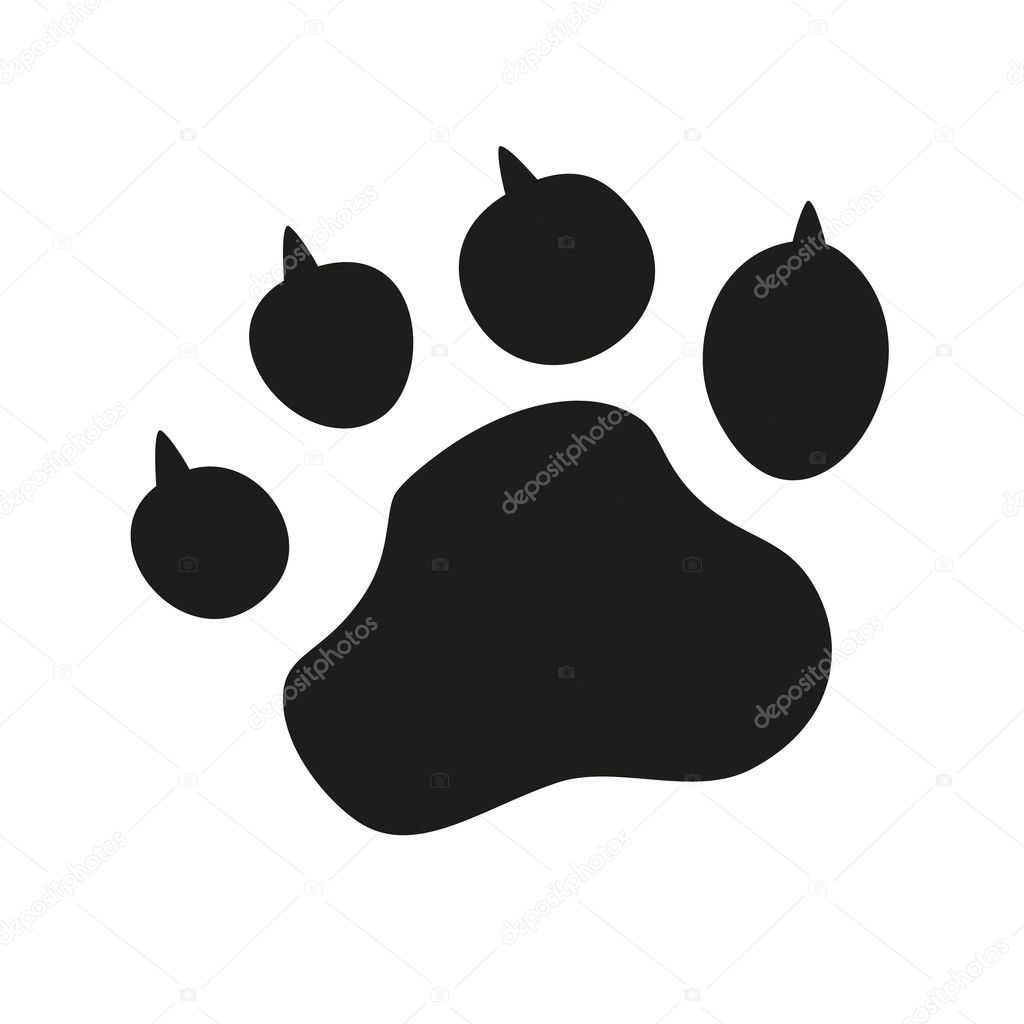 Animal Paw pet wolf paw paw vector bear footprint animal paw cat paw fingerprint impression