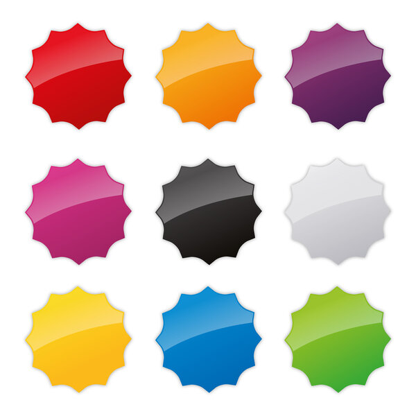 badges badge set shop collection advertising placard sticker label web button action