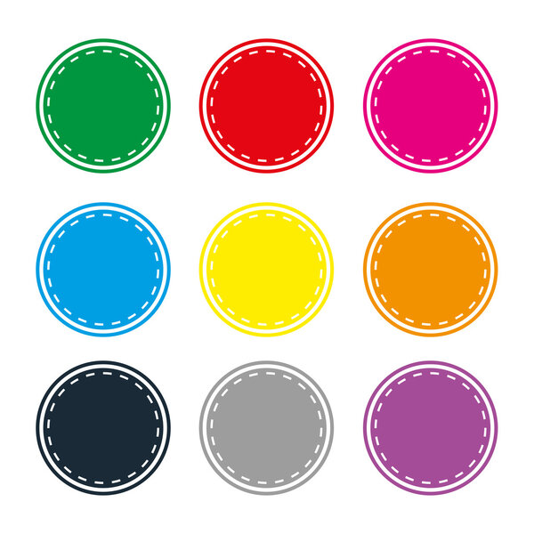 badges badge set shop collection advertising placard sticker label web button action