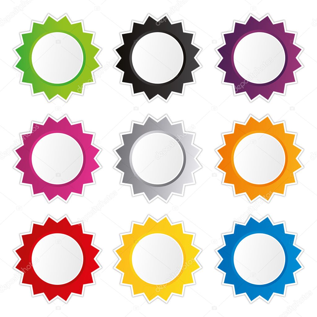Action button badges badge square pink set collection trasnparent created in Adobe Illustrator.