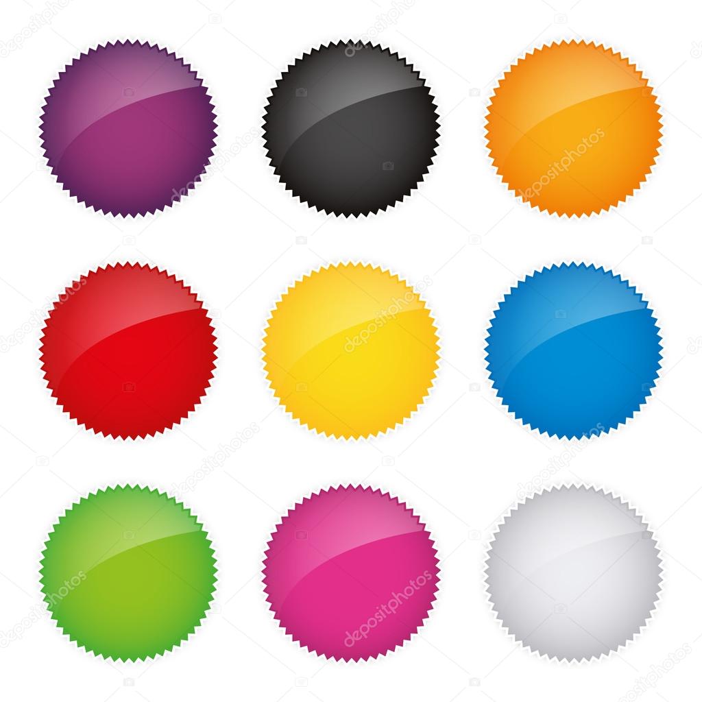 Action button badges badge square pink set collection trasnparent created in Adobe Illustrator.