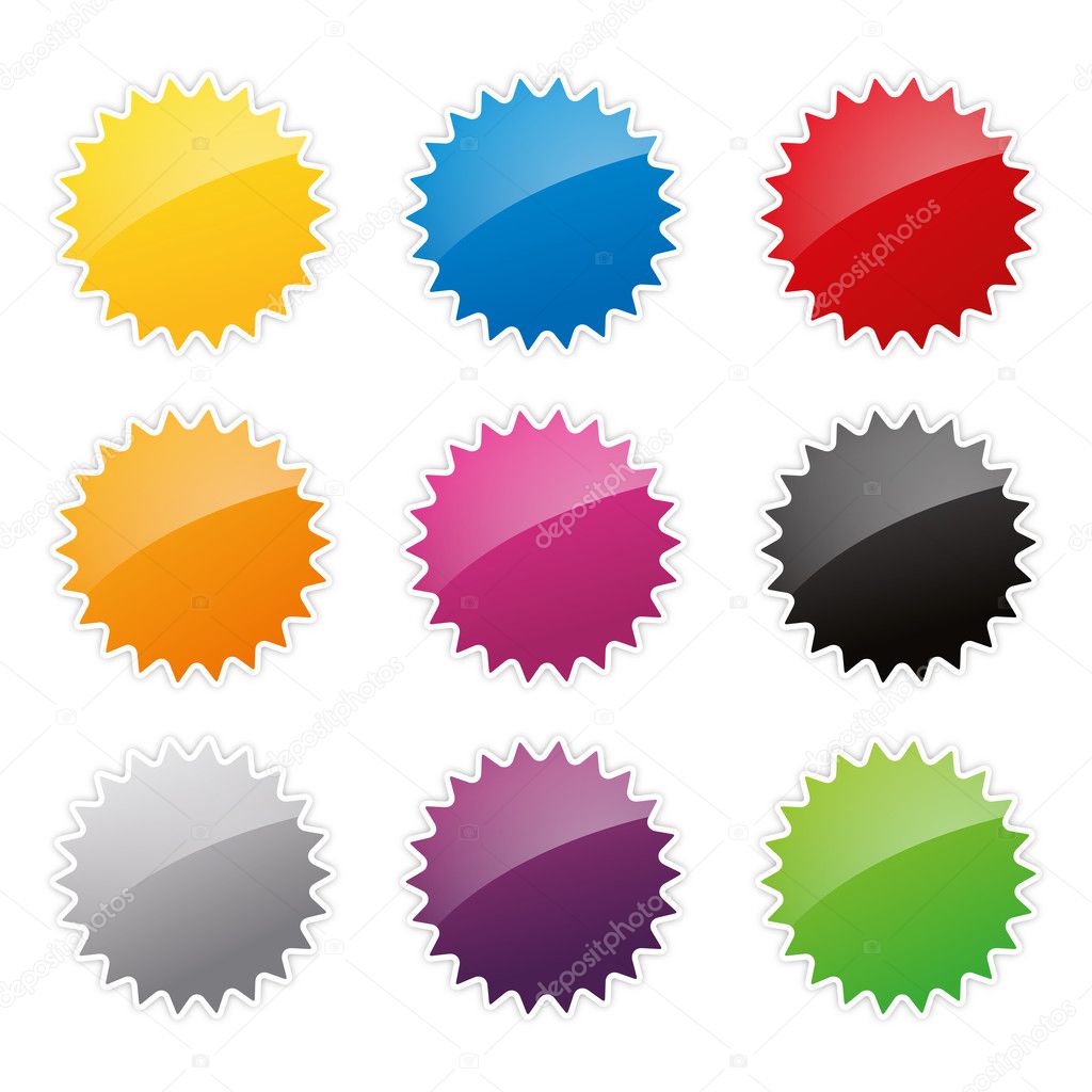 Action button badges badge square pink set collection trasnparent created in Adobe Illustrator.