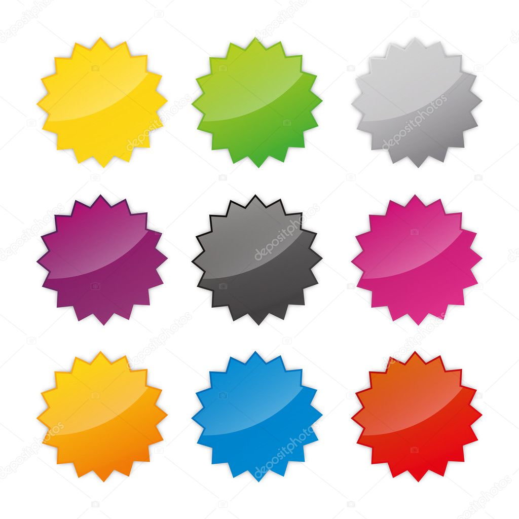Action button badges badge square pink set collection trasnparent created in Adobe Illustrator.
