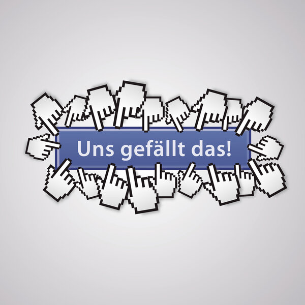 uns gef:llt das community group mauszeiger social network business internet link like me
