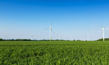 Windmill rüzgar türbini Rüzgar Çiftliği elektrik enerji ekonomisi Eko biyo tarım yel alan