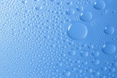 su damla çiy damla etkisi nano etkisi lotuseffekt mavi emprenye yağmur saptırıcı iter