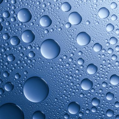 su damla çiy damla etkisi nano etkisi lotuseffekt mavi emprenye yağmur saptırıcı iter