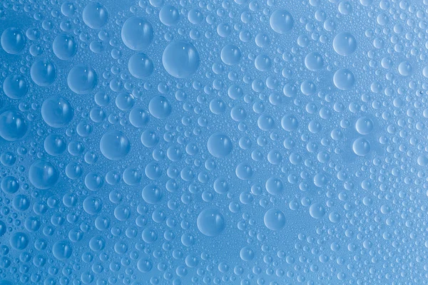 Water drop dew drop effect nano effect lotuseffekt blue impregnation repels rain deflector — Stock Photo, Image