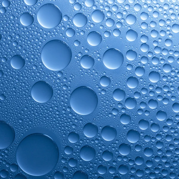 ビーズ ナノ効果タウ lotuseffekt ブルー シーラーをはじく水滴雨偏向 — ストック写真
