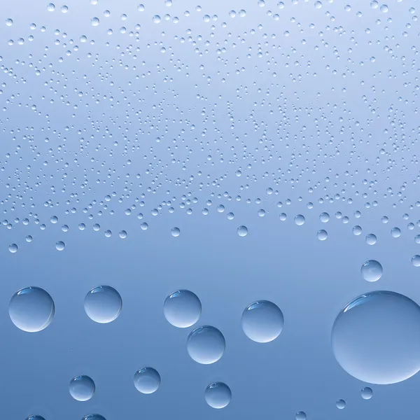 Gota de agua efecto gota de rocío nano efecto lotuseffekt impregnación azul repele la lluvia deflectorjalá nderungen —  Fotos de Stock