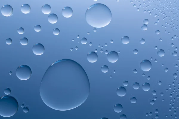 Gota de água efeito gota de orvalho efeito nano lotuseffekt impregnação azul repele defletor de chuva — Fotografia de Stock