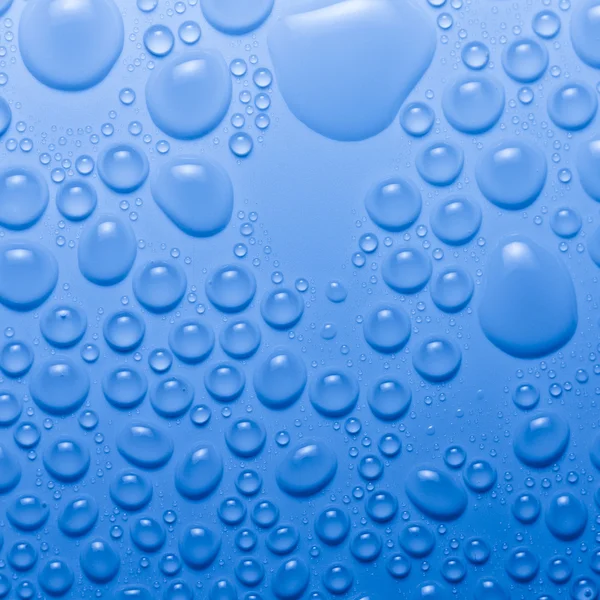 Water drop dew drop effect nano effect lotuseffekt blue impregnation repels rain deflectorÄnderungen — Zdjęcie stockowe