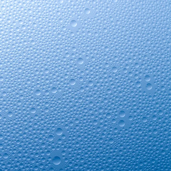 Goutte d'eau goutte de rosée effet nano effet lotuseffekt bleu imprégnation repousse la pluie deflector/nderungen — Photo