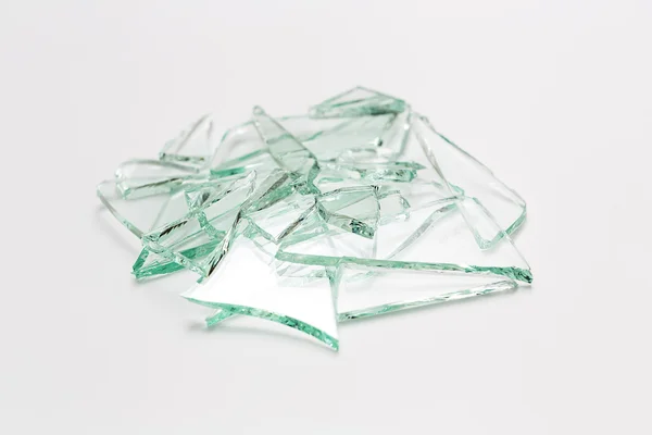 Vidro amontoado vidro quebrar rachaduras danos seguro lasca quebrado fragmentos roubo assaltante acidente — Fotografia de Stock