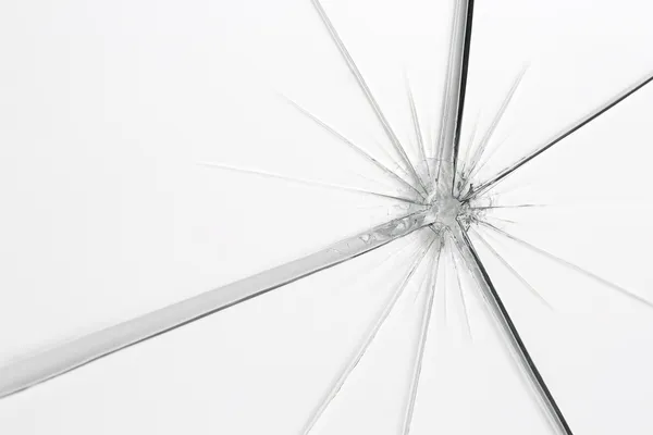 Glassbreak glass crack damage insurance splinter broken shards theft burglar accident — Stock Photo, Image