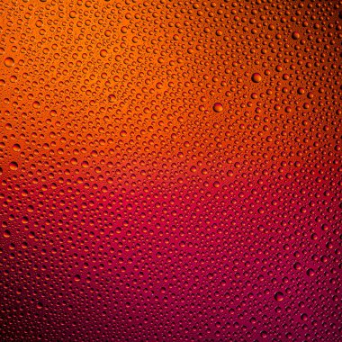 las gotas de agua verano naranja rojo gradiente espectral sol colores del arco iris colorido rebordear lotuseffekt lacre del Tau