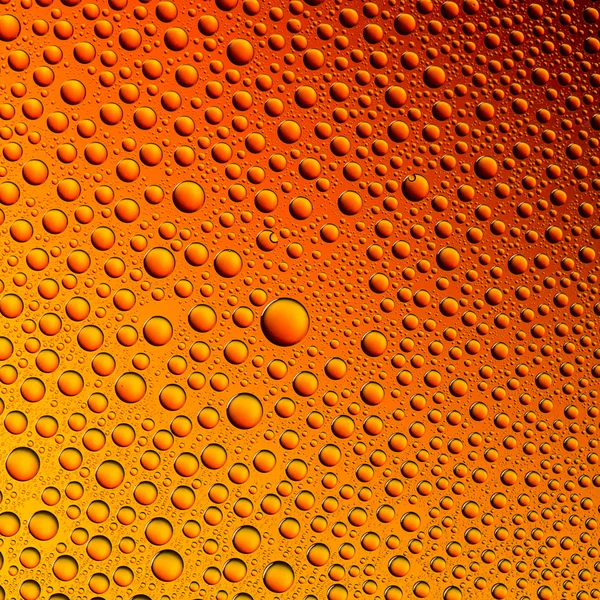 Waterdrops gradiente espectral sol vermelho laranja verão cores arco-íris colorido beading lotuseffekt tau selagem — Fotografia de Stock