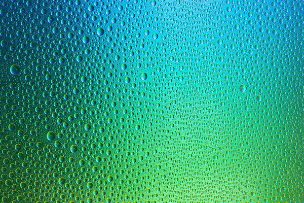 Water drops spectral gradient blue green ocean colors rainbow colorful beading lotuseffekt tau sealing