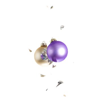 Noel top Noel ağacı süsleme süsleme mor pembe altın etkisi patlama paramparça