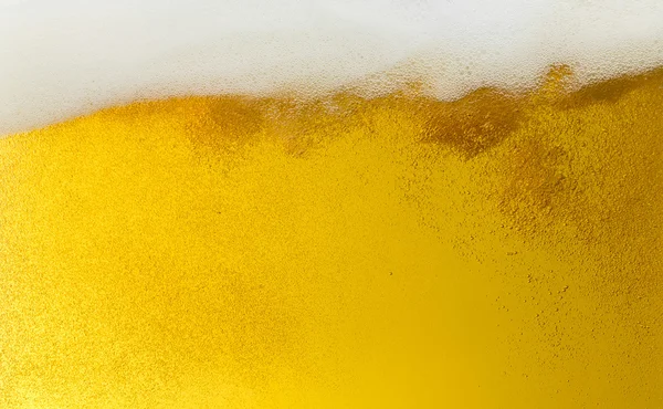 Bier Bierschaum Bierglas Gold Schaumkrone Schaum Welle oktoberfest Alkohol Brauerei Restaurant Pils — Stockfoto