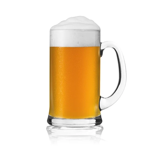 Beer glass beer foam beer mug beer mug foam crown dew drop bayern gold alcohol brewery — Stock Photo, Image