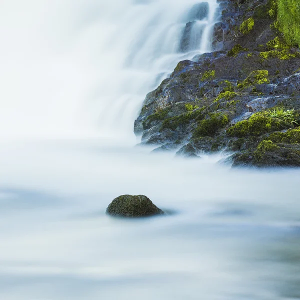 Waterfall stones rock ardennes bach river water running spring water rapids creek foam — Stock Photo, Image