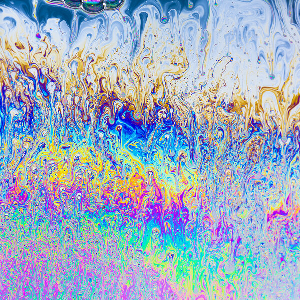 Soap soap film-movie soap LiquidArt abstract rainbow art colorful stripes texture