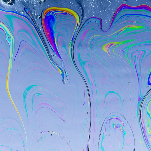 Sabun sabun film-film sabun liquidart soyut rainbow sanat renkli çizgili doku — Stok fotoğraf