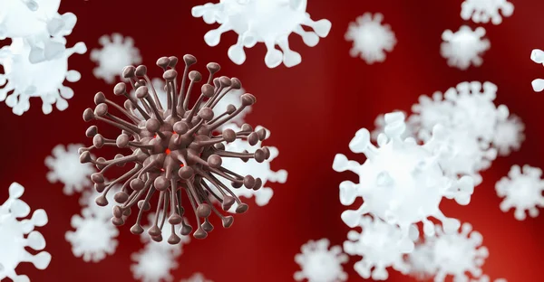 Wirusy Zainfekowanego Organizmu Epidemia Choroby Wirusowe Ogniska — Zdjęcie stockowe