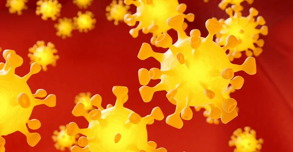 Grupa Komórek Wirusa — Zdjęcie stockowe