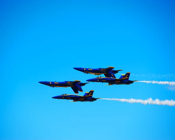 Blue Angles Inverted Formation — Stock Photo, Image