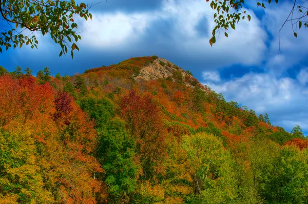 Dağın zirvesi - sonbahar Stok Fotoğraf