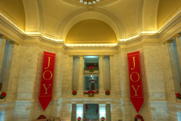 Arkansas State Capitol karácsonykor — Stock Fotó