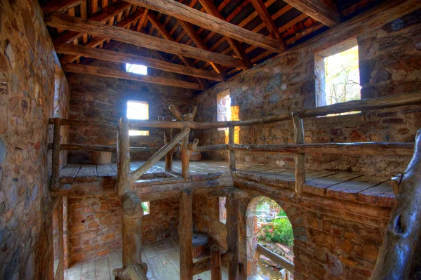 Oude molen bovenste niveau — Stockfoto