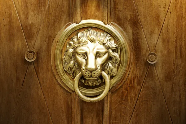 Frappe-porte à tête de lion, Frappe antique — Photo