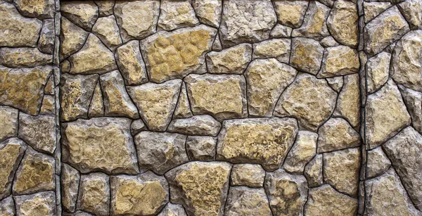 Stone cladding and columns Royalty Free Stock Photos