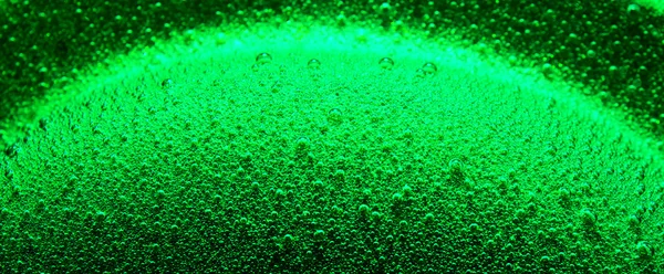 Green abstract background with bubbles — Stock Photo, Image