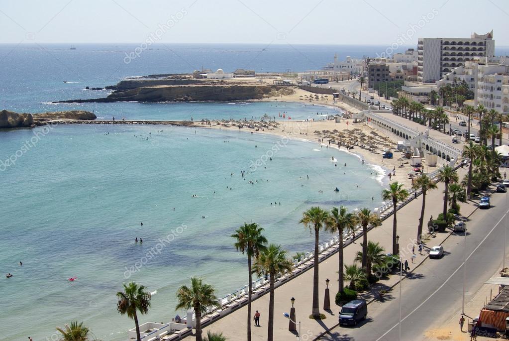 Sea coast in Monastir, Tunisia in Africa — Stock Photo © sinat #13574670