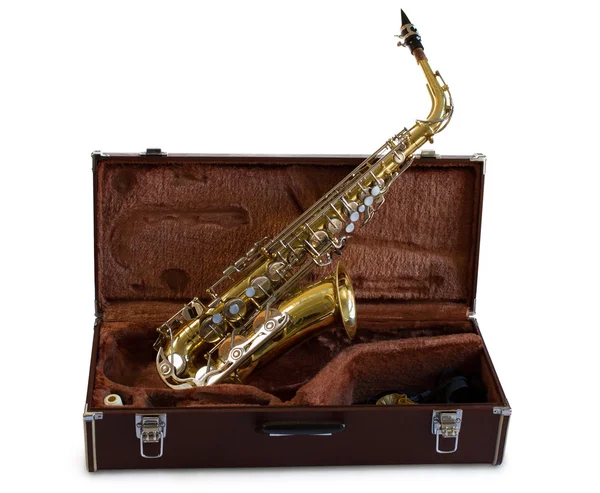 Vintage saxofon — Stockfoto