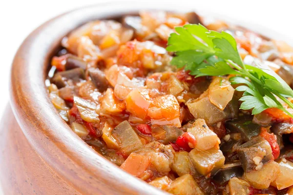 Eggplant caviar close-up — Stock Photo, Image