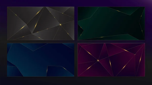 Platinum Dark Green Blue Black Purple Triangle Wallpaper. Luxury Christmas Design. 3D Minimal Royal New Year Banner. Sparkle Shape Celebration Texture. Deep Purple Blue Green Black Frame.