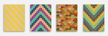 soyut geometrik renksiz desenler, ayarla 