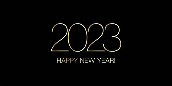 2023 Happy New Year Card Design Premium Christmas Brand Texture — Stock Vector