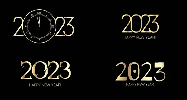 2023 Mutlu Yıllar Kartı Tasarımı. Lüks Noel Markası dokusu. Tebrikler için Altın Kış Seti. Zengin 2023 Yeni Yıl Şablonu. Kış Tatili Kutlama Bayrağı. Noel Logosu Duvar Kağıdı.