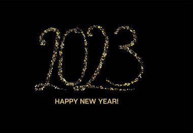 Altın Parıltısı 2023 Konfeti Kutlama Bayrağı. Kış Tatil Kartı. 2023 Mutlu Yıllar Afiş Tasarımı. VIP 2023 Yeni Yıl Şablonu. Noel Logosu Arkaplanı. Kutlama İçin Lüks Kış Kartı. 