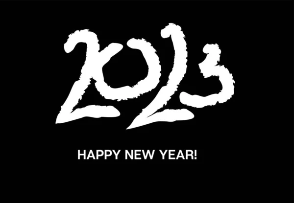 2023 Grafik Siyah ve Beyaz Boya Afişi. Zengin 2023 Yeni Yıl Şablonu. 2023 Mutlu Yıllar Kartı Tasarımı. Noel Logosu Duvar Kağıdı. Tebrik için en iyi kış kartı. Kış Tatili Afişi.